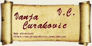 Vanja Curaković vizit kartica